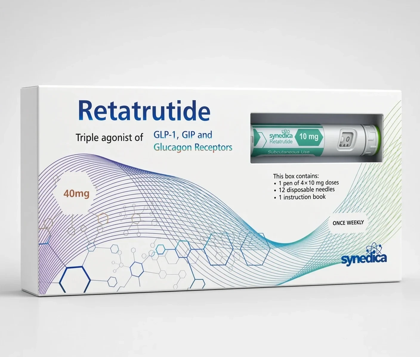 Synedica Retatrutide 40mg product photograph